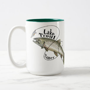 Caneca De Café Em Dois Tons Lake Trout Tamer Mug