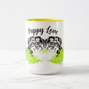 Caneca De Café Em Dois Tons Lâmpadas: Amor De Cãozinho