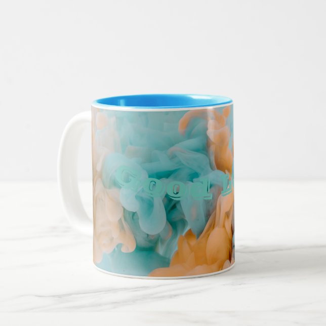 Caneca De Café Em Dois Tons Lâmpadas De Dois Tons (Frente Esquerda)