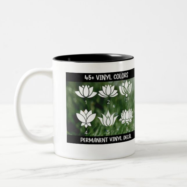 Caneca De Café Em Dois Tons Lâmpadas e Copas (Esquerda)