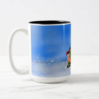 Caneca De Café Em Dois Tons Lâmpadas e Copas