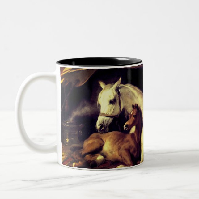 Caneca De Café Em Dois Tons Landseer The Arab Tent (Esquerda)