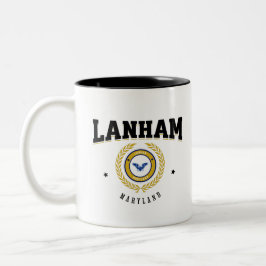 Caneca De Café Em Dois Tons Lanham Maryland Black