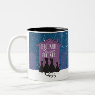 Caneca De Café Em Dois Tons Lar doce lar - Família feliz