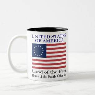 Caneca De Café Em Dois Tons Lar dos Ofendidos