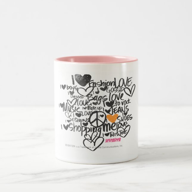Caneca De Café Em Dois Tons Laranja dos grafites (Centro)