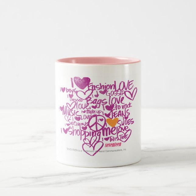 Caneca De Café Em Dois Tons Laranja/roxo dos grafites (Centro)