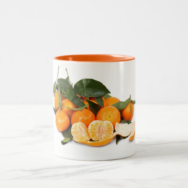 Caneca De Café Em Dois Tons Laranjas (Centro)
