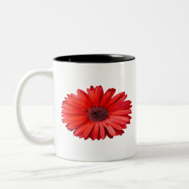 Caneca De Café Em Dois Tons Laranjeira Margarida Botânica Cottagecore