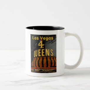 Caneca De Café Em Dois Tons Las Vegas 4 Queens