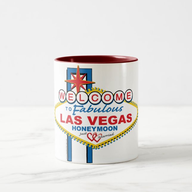 Caneca De Café Em Dois Tons Las Vegas Honeymoon (Centro)