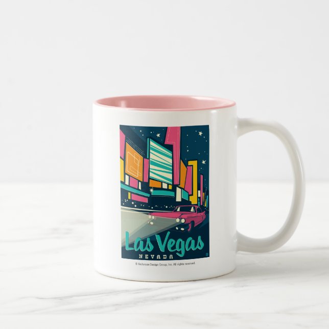 Caneca De Café Em Dois Tons Las Vegas, NV (Direita)