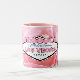 Caneca De Café Em Dois Tons Las Vegas Rosa Rosa Rosa Rosa Dois Tons Mug