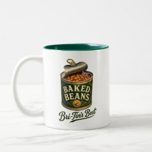 Caneca De Café Em Dois Tons Latas de Feijão Cozido Bri-Tins Melhor Edição Vint