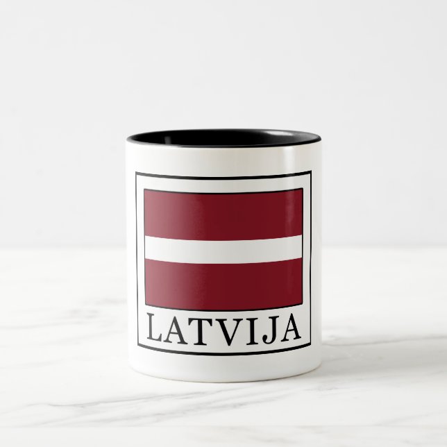 Caneca De Café Em Dois Tons Latvija (Centro)