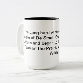 Caneca De Café Em Dois Tons Laura Ingalls Wilder "LTOTP" Cotação Mug