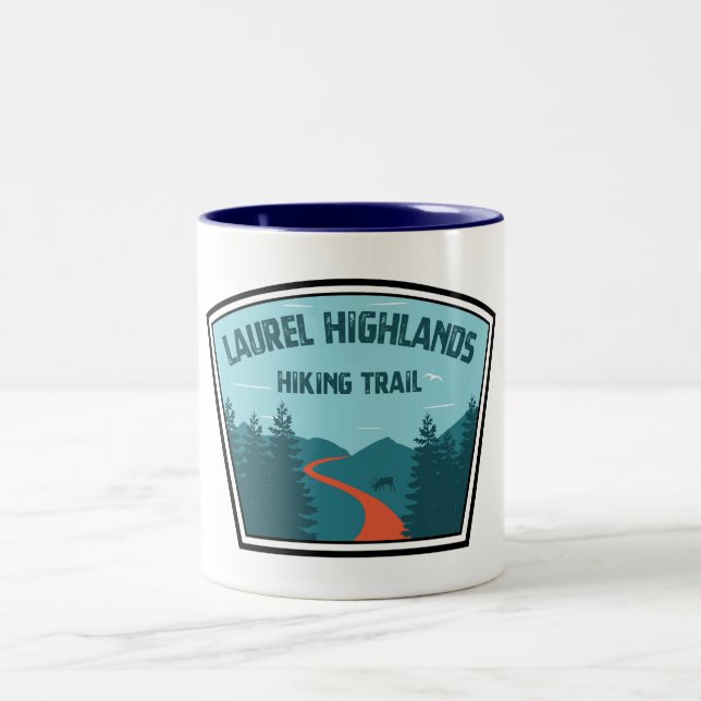 Caneca De Café Em Dois Tons Laurel Highlands Caminhando Rastreio (Centro)