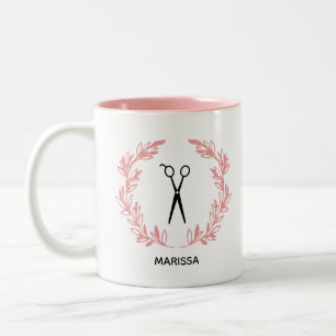 Caneca De Café Em Dois Tons Laurel Wreath Cair Stylist Adição Nome