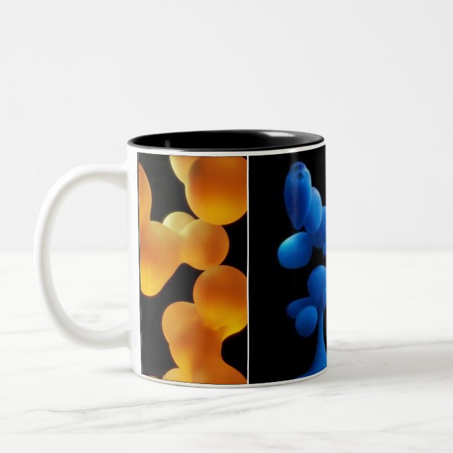 Caneca De Café Em Dois Tons lava colorida  (Esquerda)