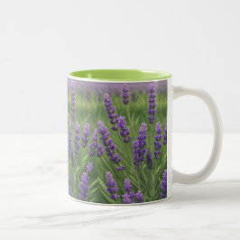 Caneca De Café Em Dois Tons lavanda roxa