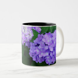 Caneca De Café Em Dois Tons Lavender Hydrangea