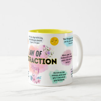 Caneca De Café Em Dois Tons Law Of Attraction Mug