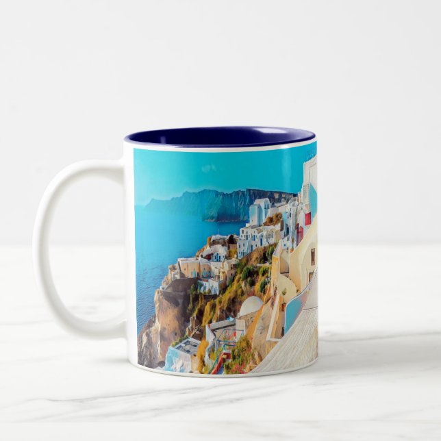Caneca De Café Em Dois Tons ldp SANTORINI - panorama - (Esquerda)