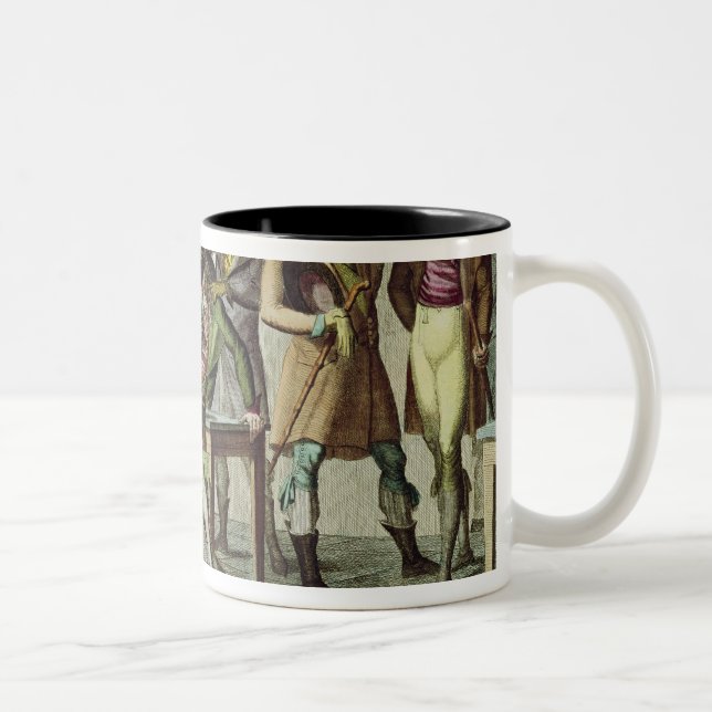Caneca De Café Em Dois Tons Le Café DES Incroyables, 1797 (Direita)
