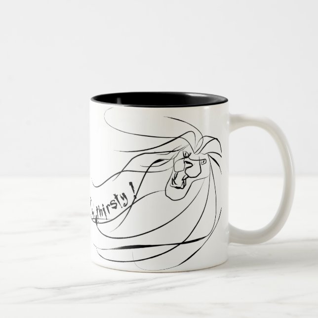 Caneca De Café Em Dois Tons leão (Direita)