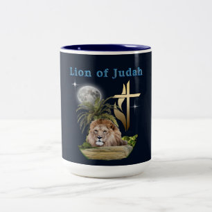 Caneca De Café Em Dois Tons Leão De Judah