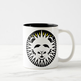 Caneca De Café Em Dois Tons Leão gráfico de Leo
