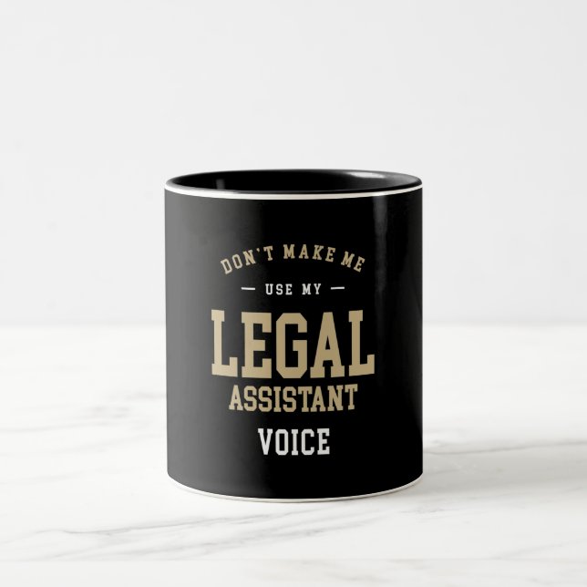 Caneca De Café Em Dois Tons Legal Assistant Job Occupation Birthday Worker (Centro)