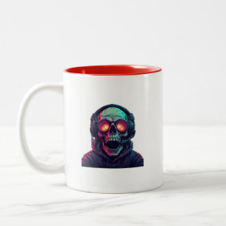 Caneca De Café Em Dois Tons Legal Gamer Skull Coffee Mug