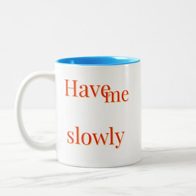 Caneca De Café Em Dois Tons Legal ideal engraçado (Esquerda)