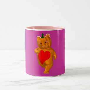 Caneca De Café Em Dois Tons Legal Urso de Halloween