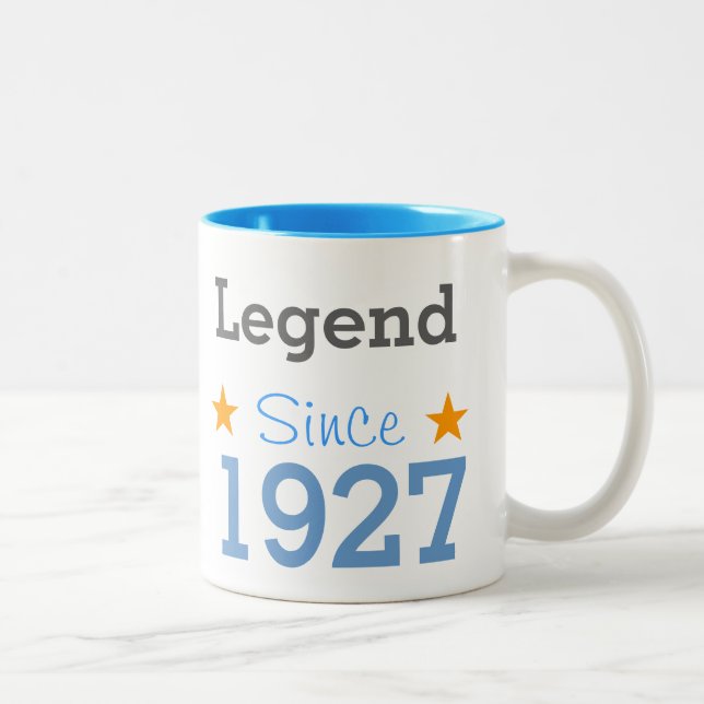 Caneca De Café Em Dois Tons Legend Since 1927 (Direita)