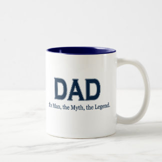 Caneca De Café Em Dois Tons Legenda do mito do homem do pai