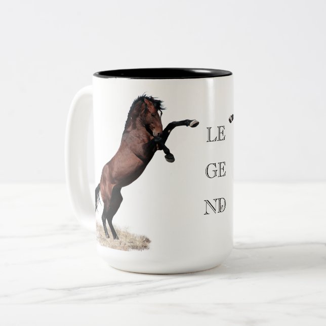 Caneca De Café Em Dois Tons LEGENDA Spirata Mustang Mug  (Frente Esquerda)
