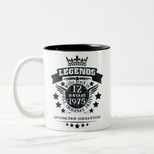 Caneca De Café Em Dois Tons Legendas Especializadas Foram Nasceres no Mês do A