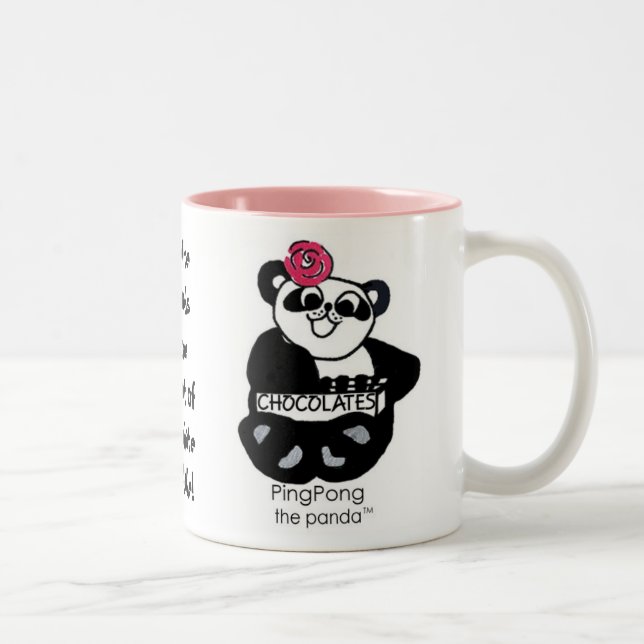 CANECA DE CAFÉ EM DOIS TONS LEI DO GULOSO DO PINGPONG (Direita)