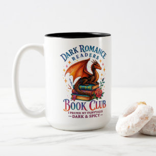 Caneca De Café Em Dois Tons Leitores Romanichéis Escuros...