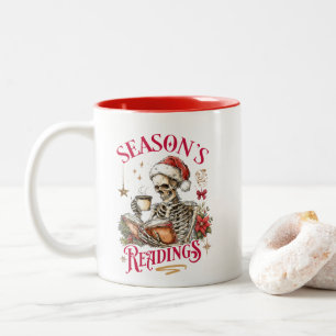 Caneca De Café Em Dois Tons Leituras da Temporada