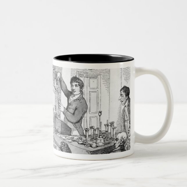 Caneca De Café Em Dois Tons Leituras químicas, c.1809 (Direita)