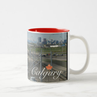 Caneca De Café Em Dois Tons Lembrança de Calgary Canadá