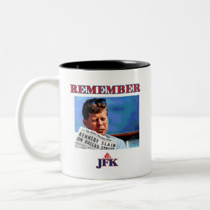 CANECA DE CAFÉ EM DOIS TONS LEMBRE-SE JFK