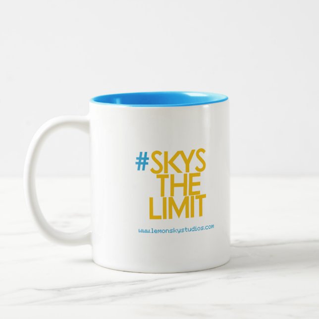 Caneca De Café Em Dois Tons Lemon Sky Studios Coffee Mug (Esquerda)