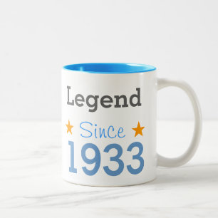 Caneca De Café Em Dois Tons Lenda Desde 1933
