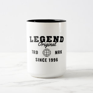 Caneca De Café Em Dois Tons Lenda Desde 1996