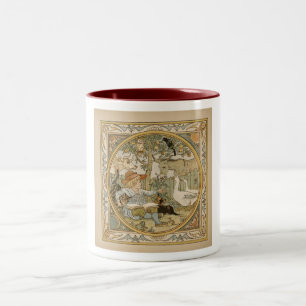 Caneca De Café Em Dois Tons Lendo diversão