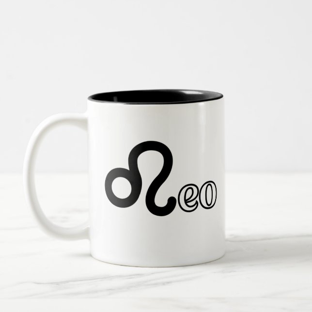Caneca De Café Em Dois Tons Leo (Esquerda)